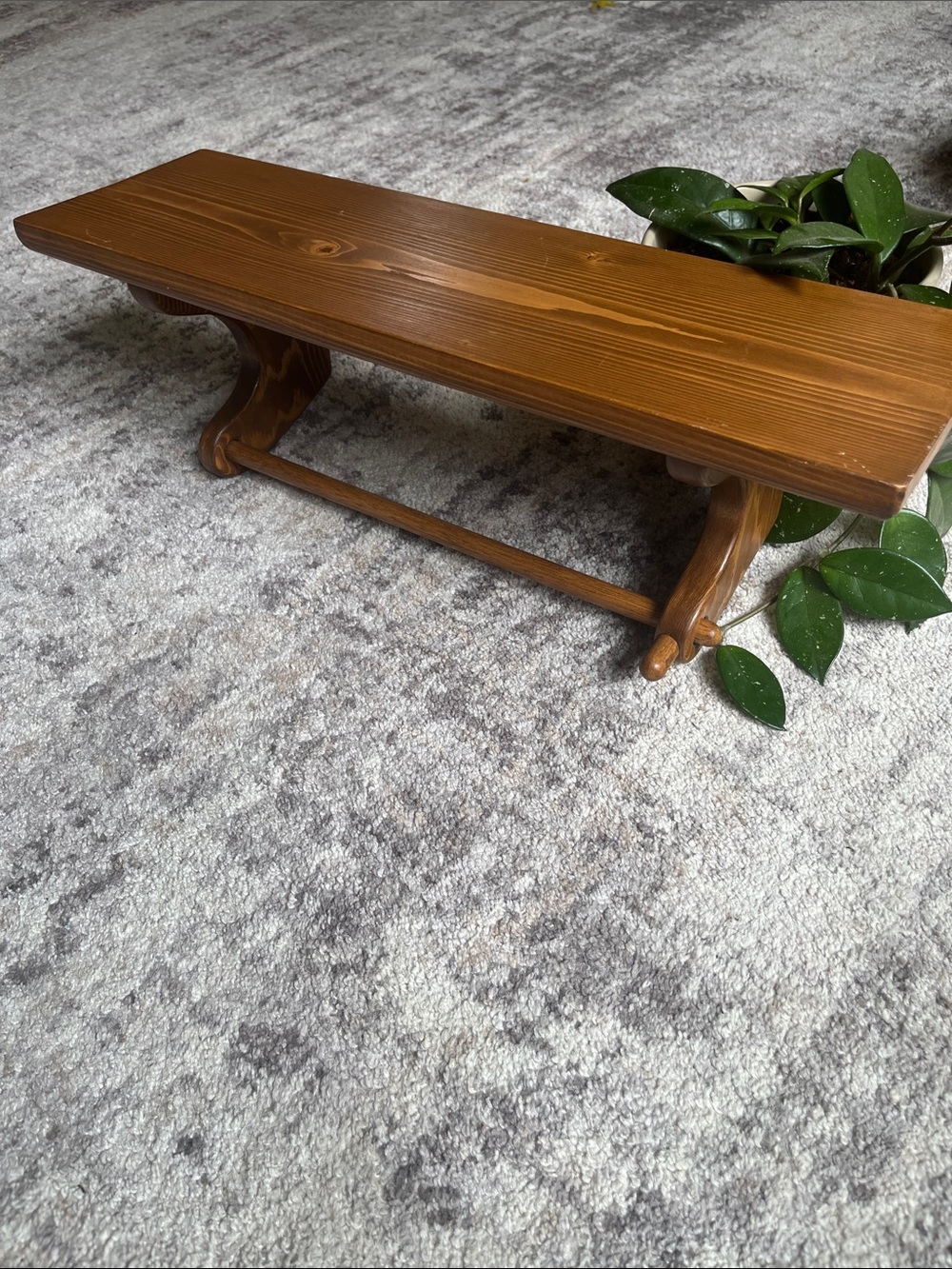 Vintage Wood Shelf paper towel holder Warm Brown - Picture 3 of 8